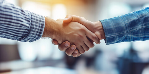 Geschäftsleute schütteln die Hände nach erfolgreichen Geschäft- Vertrag - Handschlag - Verkauf -Einigung