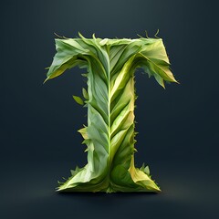 Leaf Letter T - Nature's Alphabet