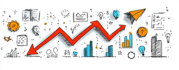 Ai generate insights business growth trends urban environment infographic analysis digital marketing strategies