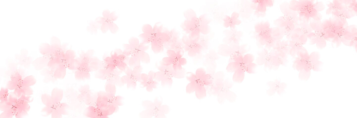 桜　和柄　水彩　背景 © KUU