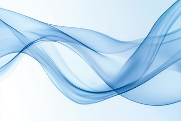 Fototapeta premium Blue wave abstract design background with flowing lines and smooth gradient