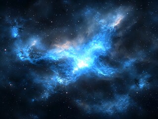 Obraz premium Mesmerizing Cosmic Glow:Ethereal Interstellar Radiance Fills the Celestial Canvas