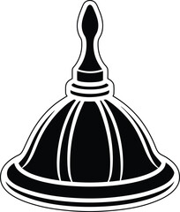 Whipping or Spinning top toy Silhouette vector illustration, Whipping or Spinning top toy line art vector, Whipping or Spinning top toy vector design