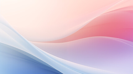 features smooth and flowing abstract waves of soft colors transitioning from blue to pink, evoking a sense of calm, serenity, and fluidity. It symbolizes peace, harmony, and creative flow