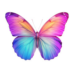 Obraz premium Vibrant butterfly display nature digital artwork colorful environment close-up view beauty of transformation