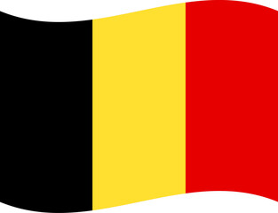 Fototapeta premium Belgium flag illustrator national of vectorGermany flag illustrator national of vector