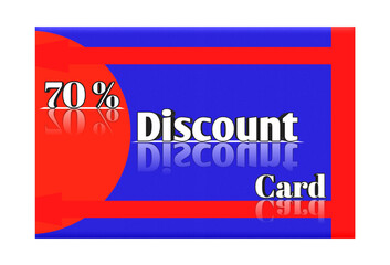70% discount card, discount shopping voucher discount card 