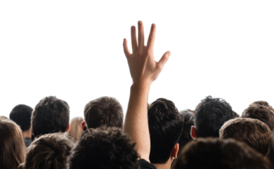 PNG Crowd people person hand participation.