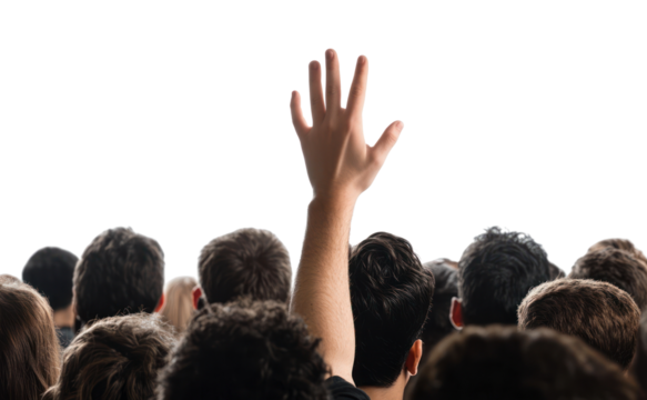 PNG Crowd people person hand participation.