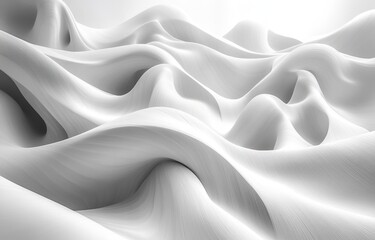 Obraz premium Abstract Minimalist Curved White Lines Background for Modern Graphic Design and Architecture