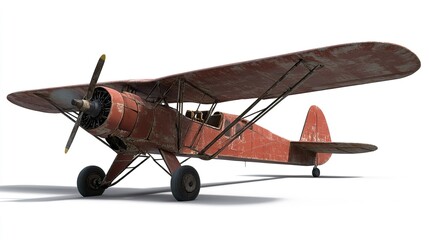 Vintage Rusty Biplane: Awe-Inspiring Image of Classic Aircraft
