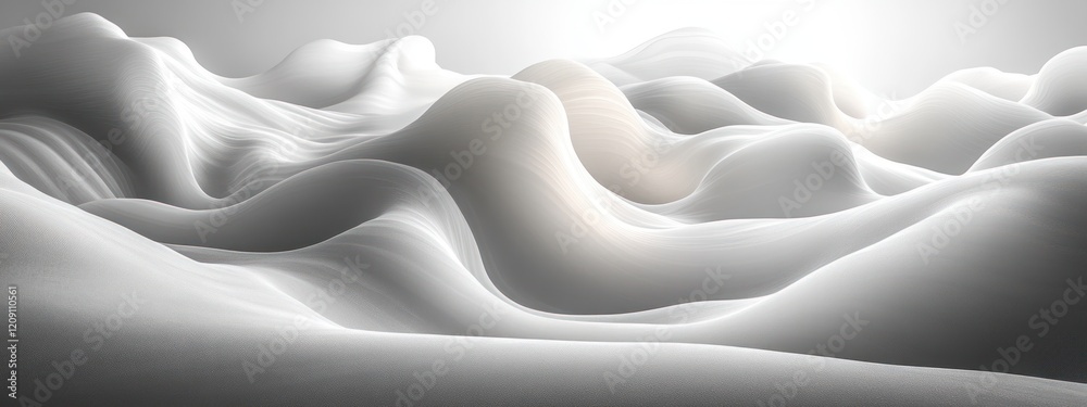 Poster minimalistic abstract background with curved lines and soft lighting design