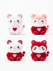 Cozy home product display valentine's day plush toys for a playful atmosphere
