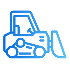 bulldozer Gradient icon © Sentya