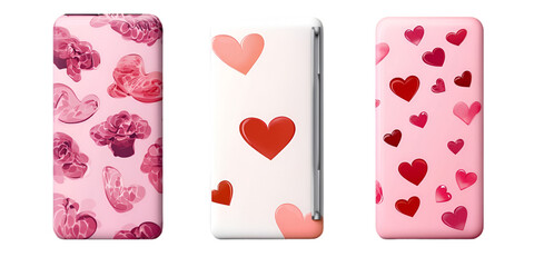 Heart-Shaped Decorative Object on Transparent White Background

