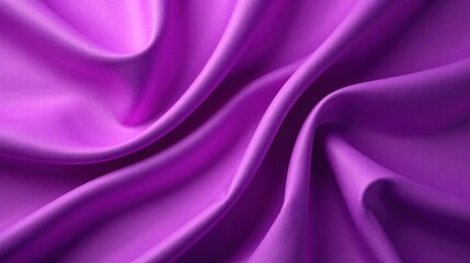 Fototapeta premium Luxurious Draped Violet Fabric with Smooth, Silky Texture and Gentle Waves for Elegant Design Inspiration