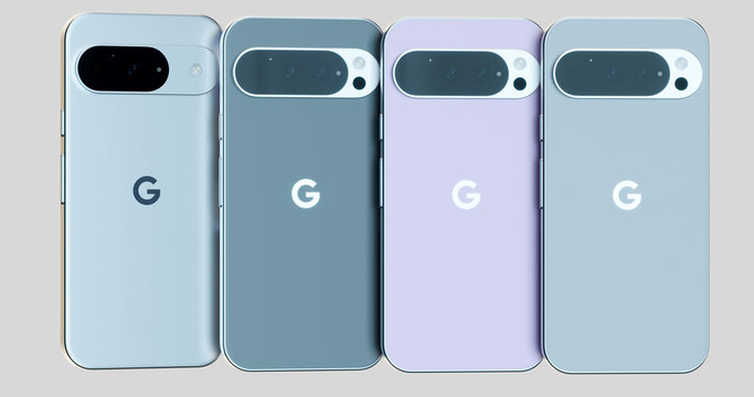 High-quality rendering of  Google Pixel 9