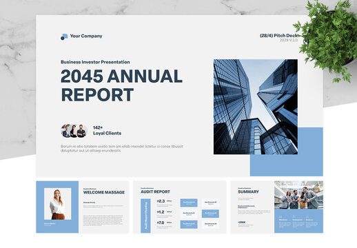 Blue And White Annual Report