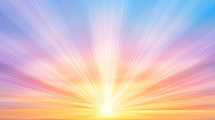 Obraz premium Radiant Sunrise Sky, Peaceful Dawn Colors