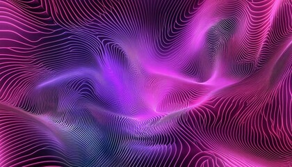 Abstract Purple and Pink Wave Lines Design