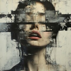 Abstract Portrait of a Woman: An Enigma in Brushstrokes