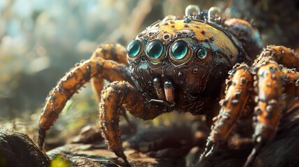 Cyberpunk Spider: A Digital Art Masterpiece
