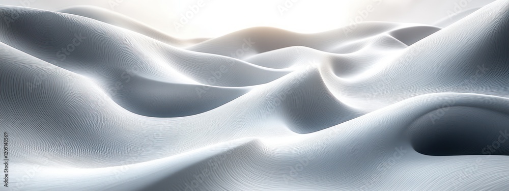 Leinwandbilder minimalist abstract design with smooth curves and soft lighting