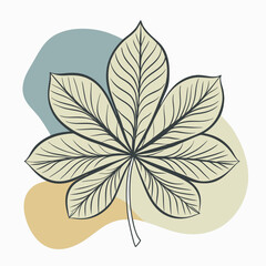 abstract leaf design