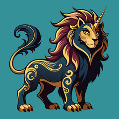Unique Lion and Unicorn Fusion