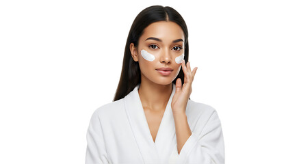 Natural Beauty Skincare Lifestyle on transparent white background, clipping path