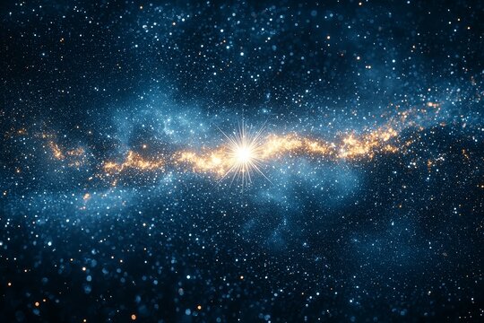 Fototapeta Exploring cosmic wonders celestial events in the vast universe digital art abstract space environment