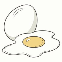 illustration of an egg vector design on a white background 