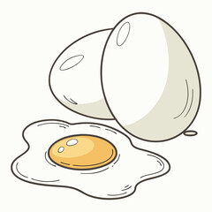 illustration of an egg vector design on a white background 