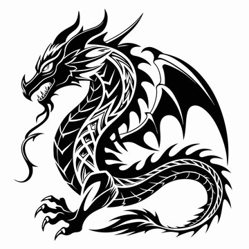 Celtic Dragon Vector Illustration