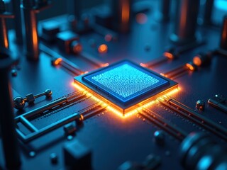 Innovative cooling system for quantum processors showcased in laboratory setting enhancing computational efficiency and performance