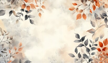 bohemian watercolor flowers in pastel colors for design. watercolor flower frame border image. peach watercolor flowers frame background for design. 