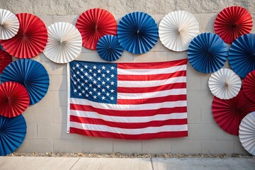 US flag  for American Independence Day