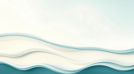 Smooth Gradient and Flowing Water-Inspired Wall Artwork