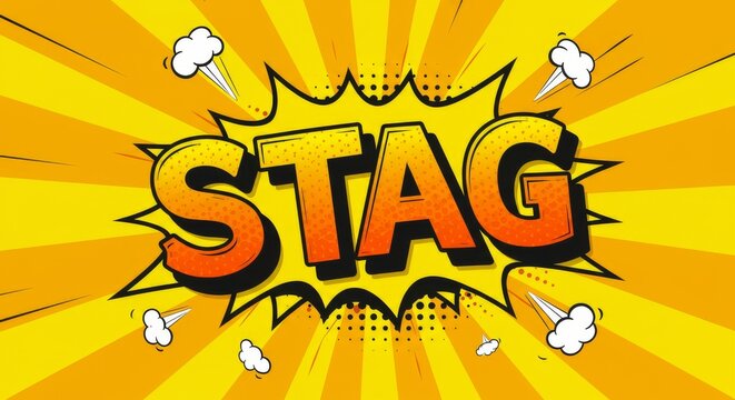 Promote Fun Stag Party Nights with Bold Comic-Style Designs