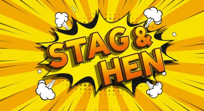 Celebrate Joint Stag and Hen Parties with Bold Comic-Style Designs - Powered by Adobe