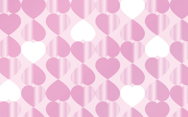 ピンクのハート模様がキラキラしているバレンタインデーの背景パターン_ギフトシーンなどのバックグラウンド・バックドロップ
