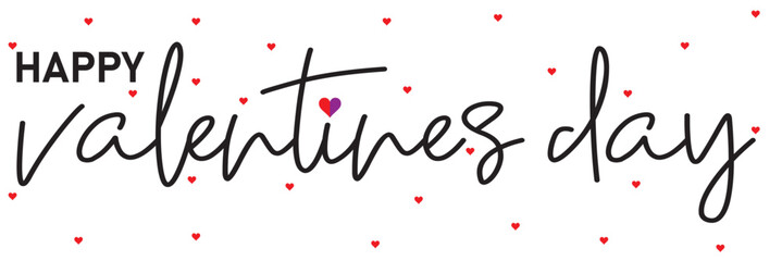 Happy Valentines Day calligraphy
