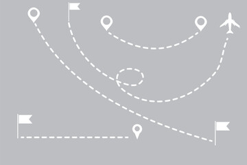 Obraz premium location vector icon set. point illustration sign collection. position symbol. place logo.