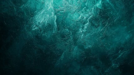 Deep Teal Abstract Texture Swirling Ocean Water Marble like Effect Dark Green Background