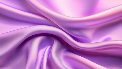 Fototapeta premium Iridescent waves of satin fabric reflecting subtle hues of light for creating dreamy and elegant design backgrounds