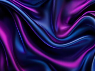 Obraz premium Luxurious flowing satin fabric in pearlescent tones creating an elegant abstract background ideal for beauty, fashion, and luxury branding