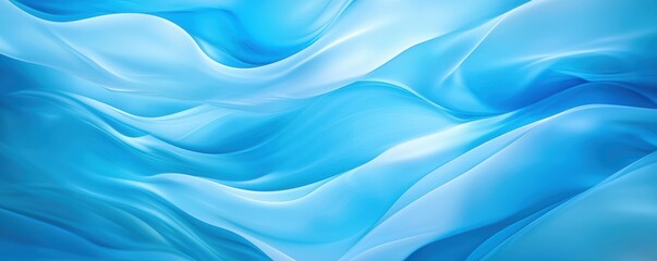 Mesmerizing close-up of flowing blue liquid with natural ripples, ideal for advertising purity, refreshment, and vitality