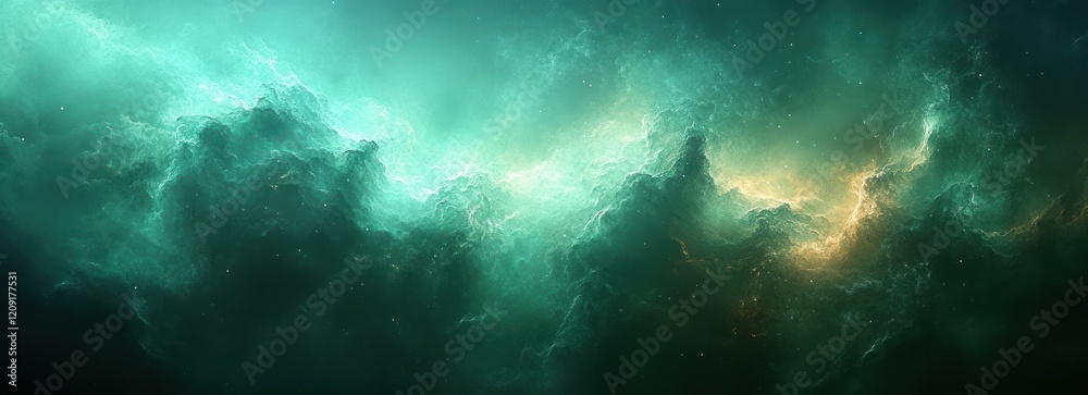 Poster rich deep green abstract background with vintage texture and elegant black border