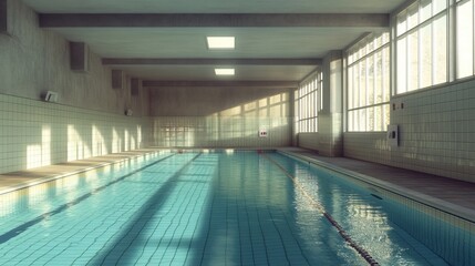 Fototapeta premium Interior of a public swimming pool