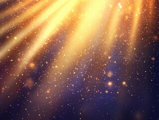 Soft pastel rays of light interspersed with shimmering particles, evoking a sense of wonder and celestial beauty